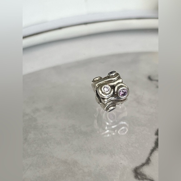 Pandora Ocean Wave Purple CZ Charm - Picture 5 of 5